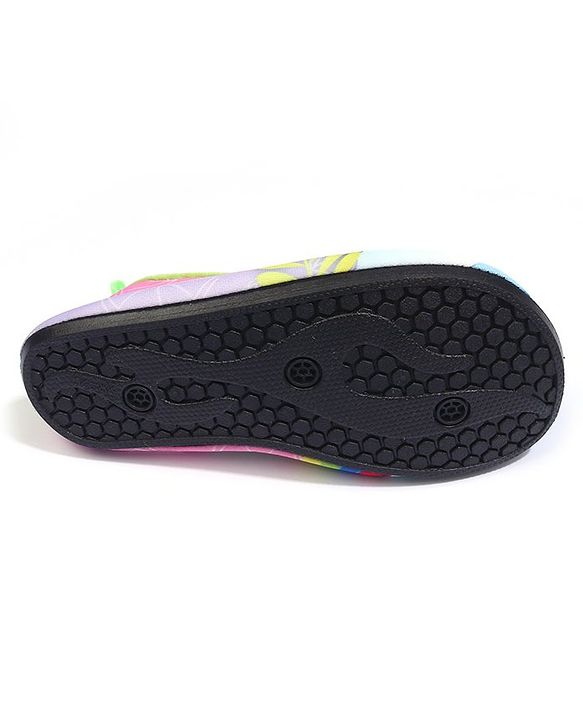 Cute Walk by Babyhug Rainbow Printed Slip On Water Shoes - Multicolour