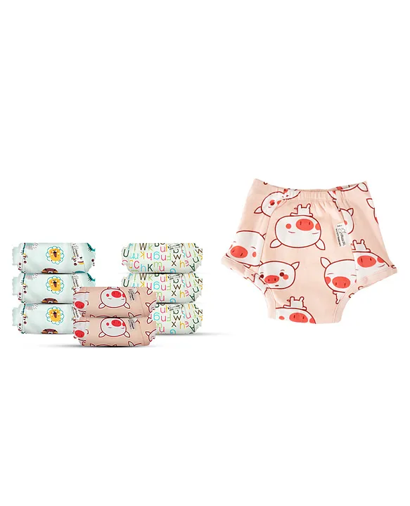 Snugkins Reusable Potty Training Underwear 100% Cotton Size 3 Snug Farm &  Kindergarten Tales Pack of 9 Online in India, Buy at Best Price from   - 14175276