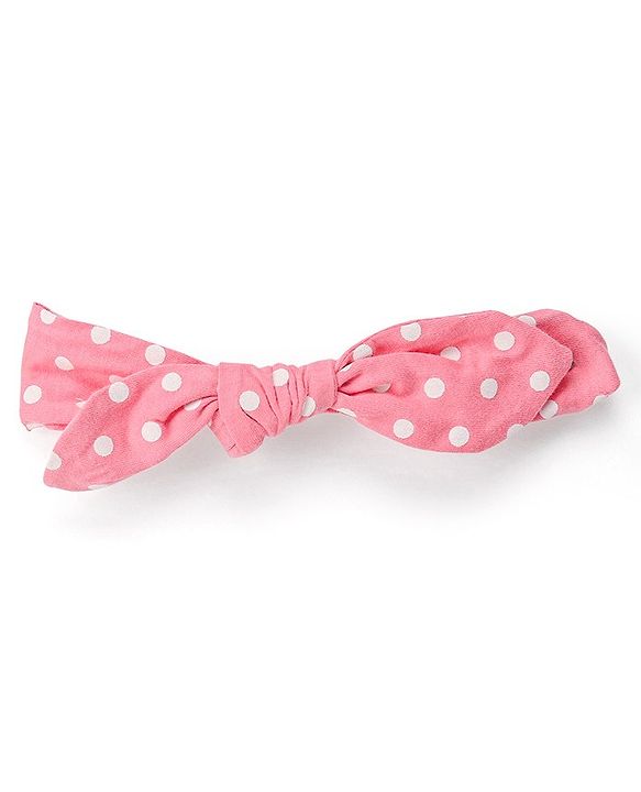 Babyhug Cotton Knit Half Sleeves Frocks Polka Dots Printed with Bow Applique Pack of 2 with Bag - Pink & Grey