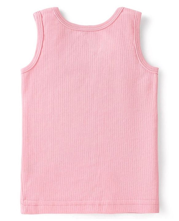 Babyhug Cotton Full Sleeves Thermal Wear Pullover Vest & Pant Set - Pink