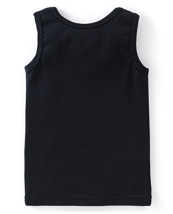 Babyhug Cotton Full Sleeves Inner Thermal Vest & Pajama Set - Dark Navy