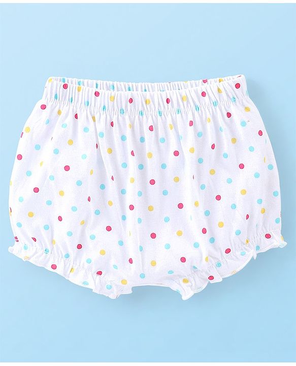 Babyhug 100% Cotton Floral Printed Bloomer  Pack of 3 - Multicolor