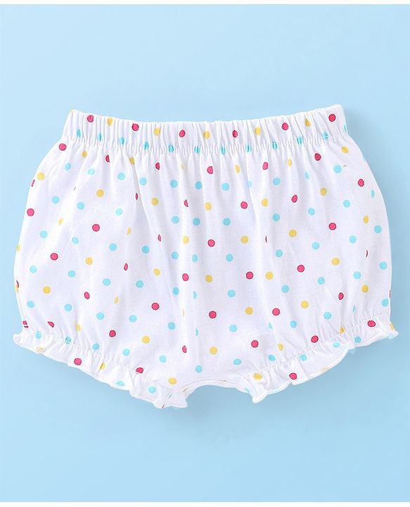 Babyhug 100% Cotton Floral Printed Bloomer  Pack of 3 - Multicolor