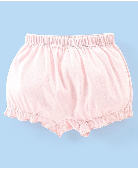 Babyhug 100% Cotton Knit Solid Bloomers Pack of 5 - Multicolour