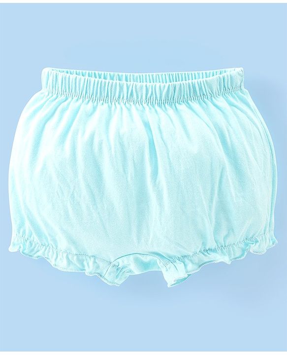 Babyhug 100% Cotton Knit Solid Bloomers Pack of 5 - Multicolour