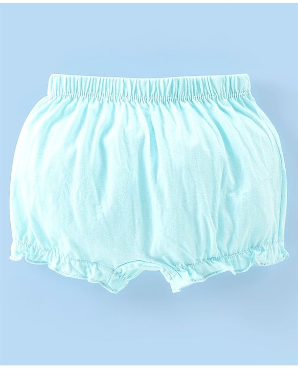 Babyhug 100% Cotton Knit Solid Bloomers Pack of 5 - Multicolour