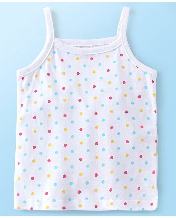 Babyhug 100% Cotton Sleeveless Slips Floral Print Pack Of 3- White & Pink