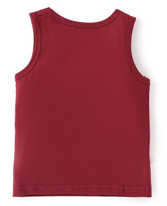 Babyhug 100% Cotton Knit Sleeveless Sando Fox Print Pack of 3 - Multicolour