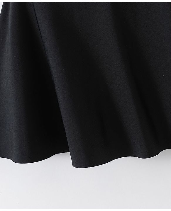 Babyhug Half Sleeves Frock Swimsuit - Black