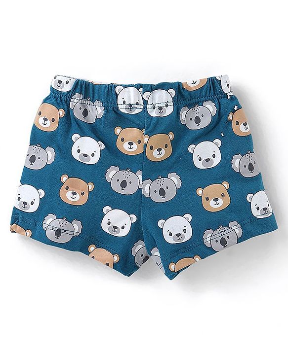 Babyhug 100% Cotton Knit Koala Printed Trunk Pack of 3 - Multicolour