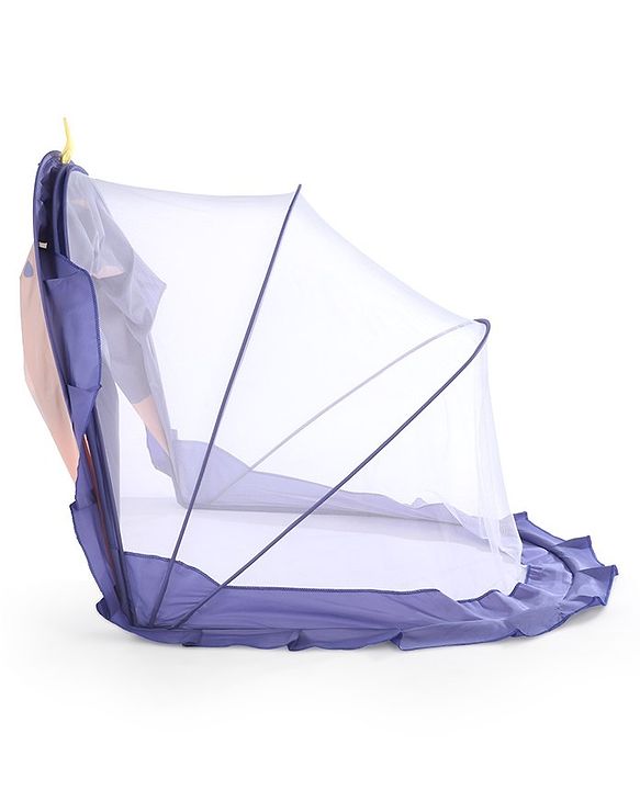 Babyhug  Foldable Printed Mosquito Net Large Size Astronaut Theme- Blue