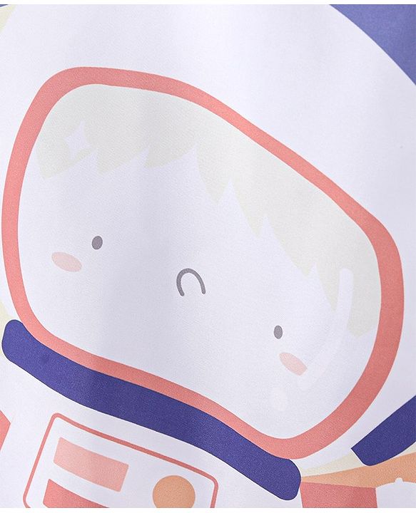 Babyhug  Foldable Printed Mosquito Net Large Size Astronaut Theme- Blue