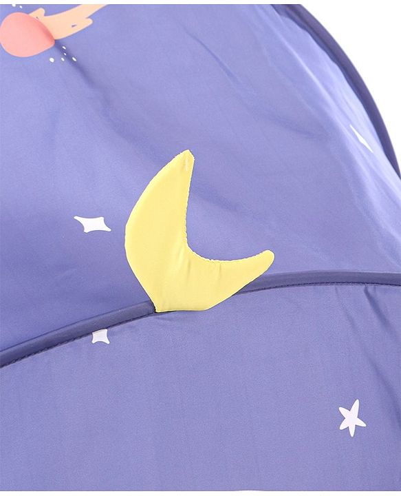 Babyhug  Foldable Printed Mosquito Net Large Size Astronaut Theme- Blue