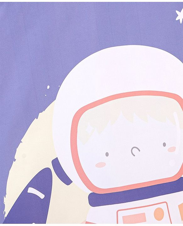 Babyhug  Foldable Printed Mosquito Net Large Size Astronaut Theme- Blue