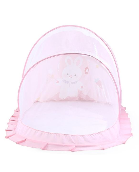 Babyhug  Foldable Printed Mosquito Net Large Size Astronaut Theme- Blue