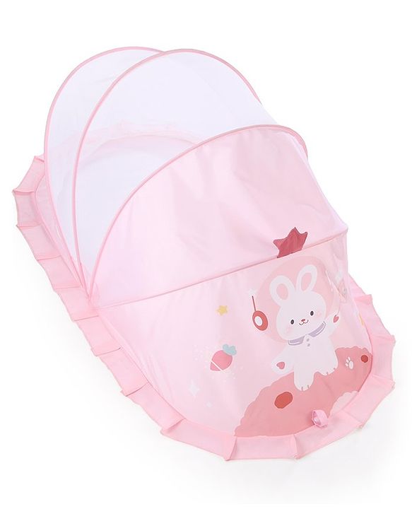 Babyhug  Foldable Printed Mosquito Net Large Size Astronaut Theme- Blue