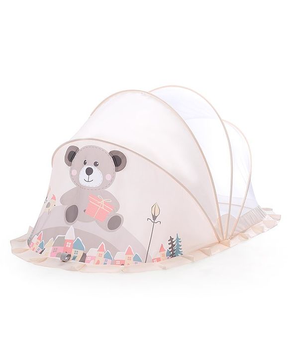 Babyhug  Foldable Printed Mosquito Net Large Size Astronaut Theme- Blue