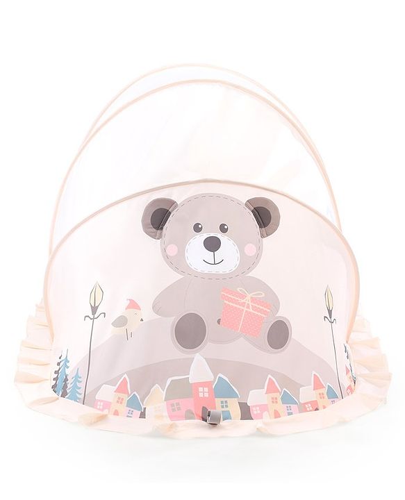 Babyhug  Foldable Printed Mosquito Net Large Size Astronaut Theme- Blue