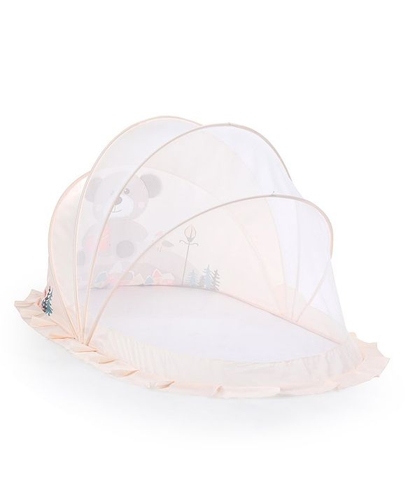 Babyhug  Foldable Printed Mosquito Net Large Size Astronaut Theme- Blue