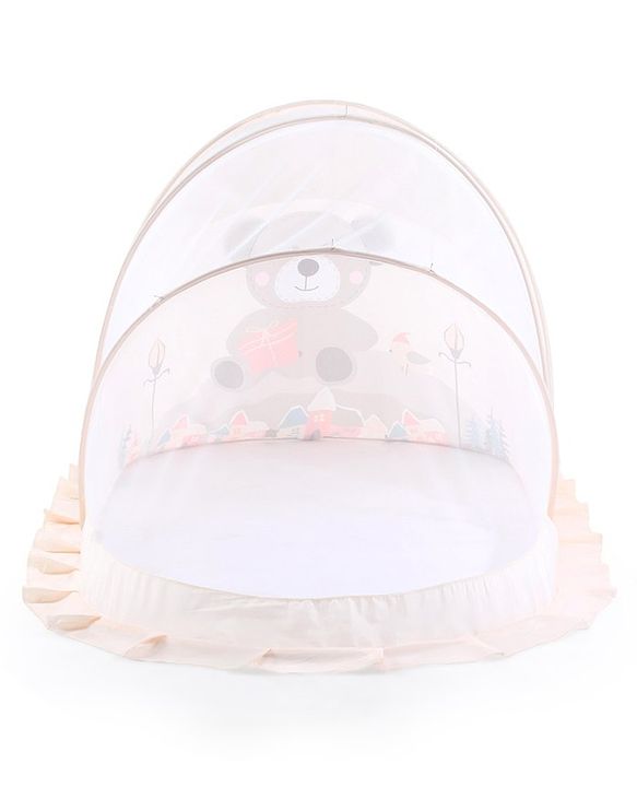 Babyhug  Foldable Printed Mosquito Net Large Size Astronaut Theme- Blue