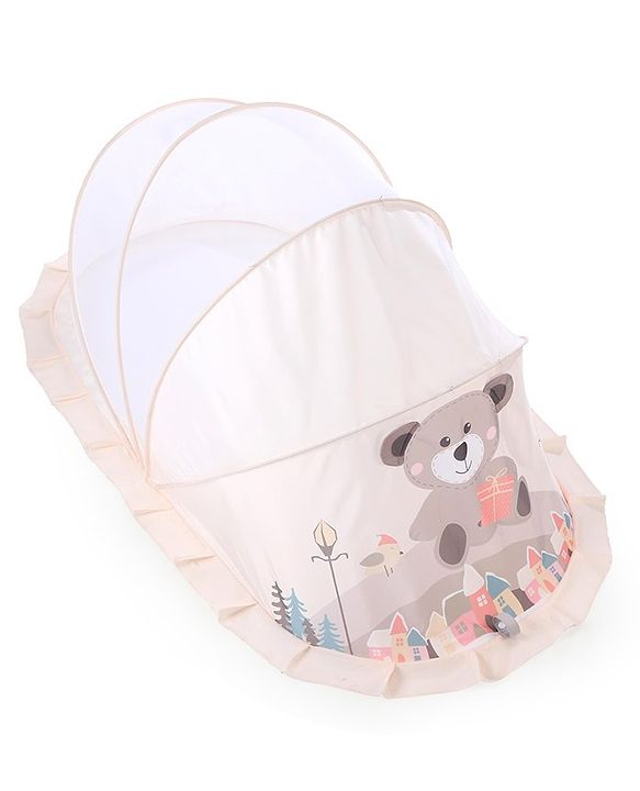 Babyhug  Foldable Printed Mosquito Net Large Size Astronaut Theme- Blue