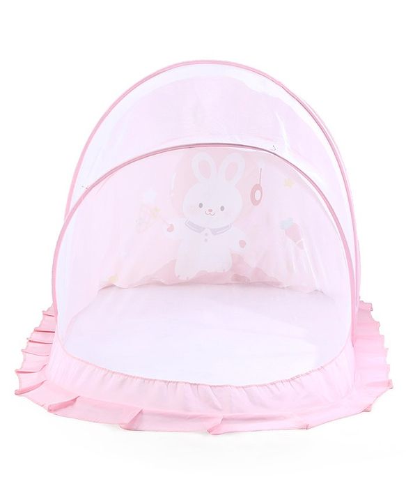 Babyhug  Foldable Printed Mosquito Net Small Size Astronaut Theme- Blue