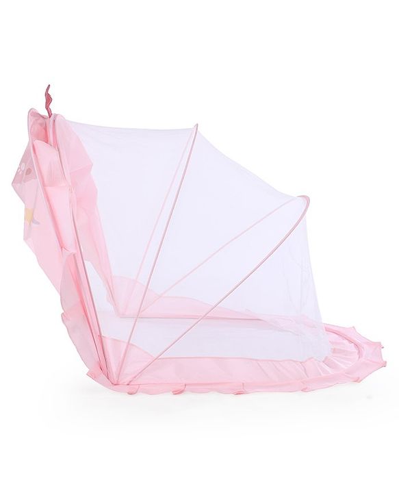 Babyhug  Foldable Printed Mosquito Net Small Size Astronaut Theme- Blue