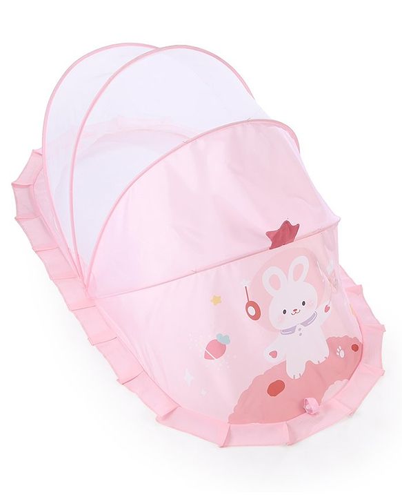 Babyhug  Foldable Printed Mosquito Net Small Size Astronaut Theme- Blue