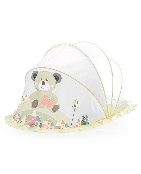 Babyhug  Foldable Printed Mosquito Net Small Size Astronaut Theme- Blue