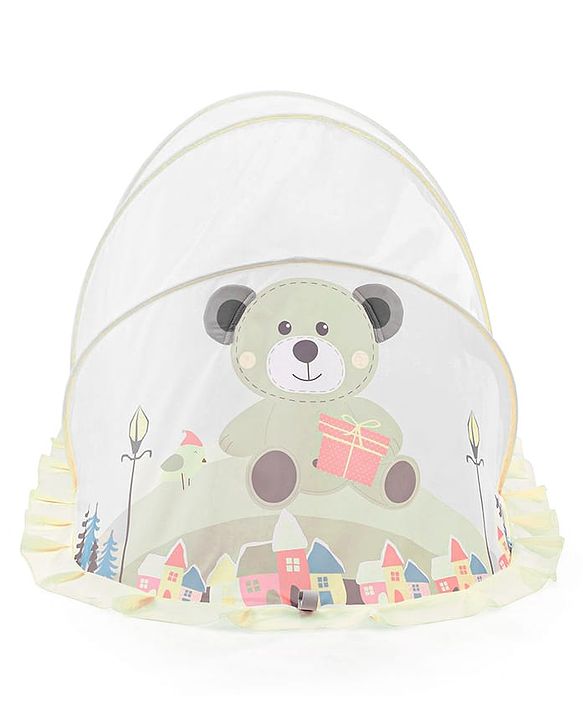 Babyhug  Foldable Printed Mosquito Net Small Size Astronaut Theme- Blue