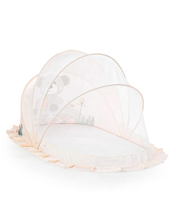 Babyhug  Foldable Printed Mosquito Net Small Size Astronaut Theme- Blue