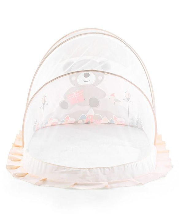 Babyhug  Foldable Printed Mosquito Net Small Size Astronaut Theme- Blue