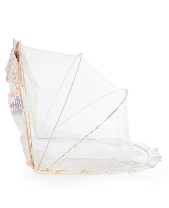 Babyhug  Foldable Printed Mosquito Net Small Size Astronaut Theme- Blue