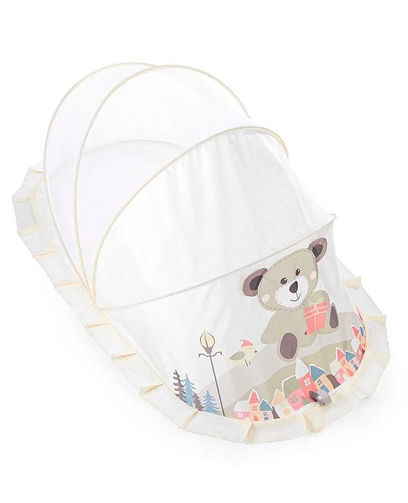 Babyhug  Foldable Printed Mosquito Net Small Size Astronaut Theme- Blue