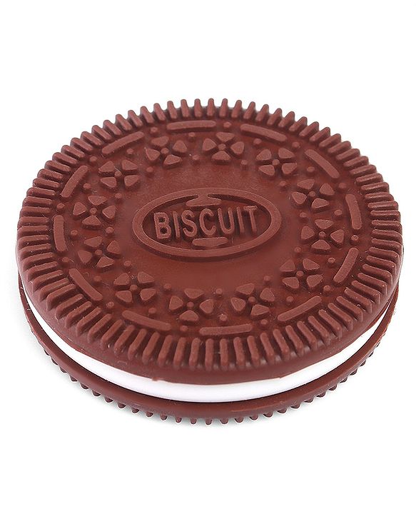 Babyhug Cookie Shaped Silicone Teether - Brown