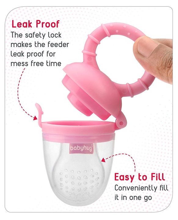 Babyhug Silicone Fruit and Food Nibbler - Pink