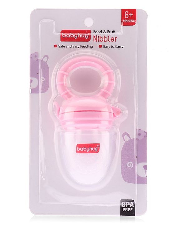 Babyhug Silicone Fruit and Food Nibbler - Pink