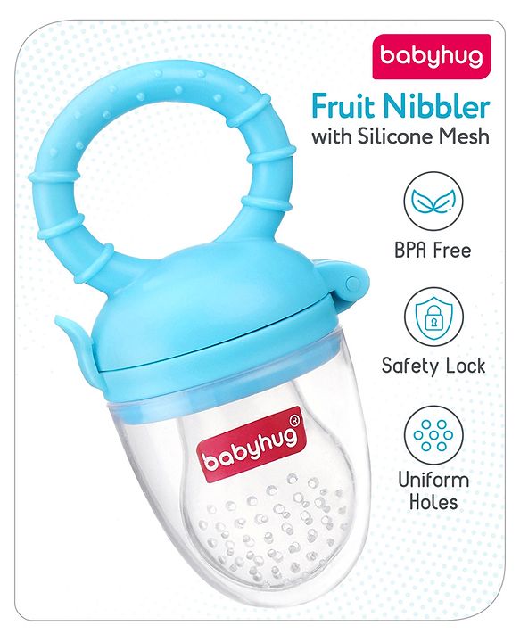 Babyhug Silicone Fruit and Food Nibbler - Pink
