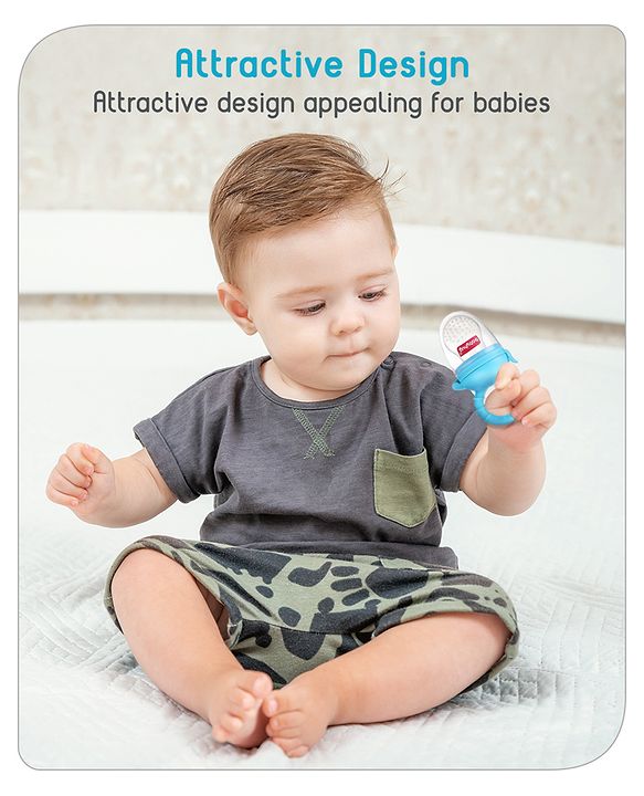 Babyhug Silicone Fruit and Food Nibbler - Pink