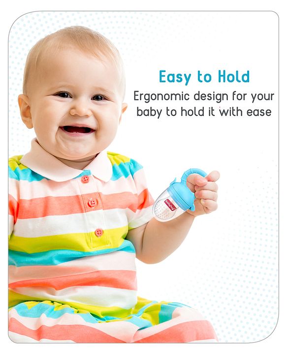 Babyhug Silicone Fruit and Food Nibbler - Pink