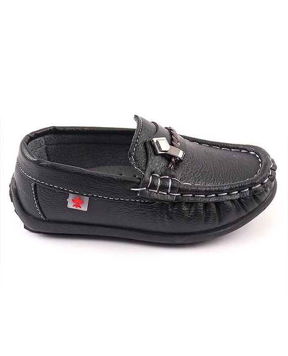 Cute Walk by Babyhug Slip On Formal & Party Wear Shoes with Applique - Black