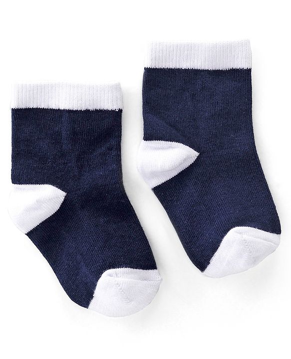 Cutewalk By Babyhug Anti Bacterial Ankle Length Socks Striped & Star Print Pack Of 5 - Red Blue & White
