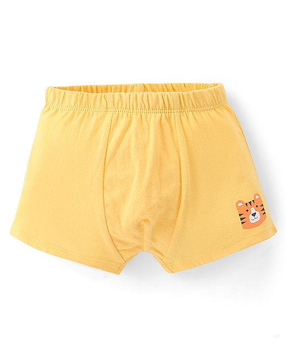 Babyhug 100% Cotton Tiger Printed Trunk Pack of 3 - Multicolour