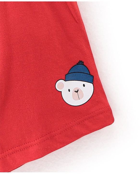 Babyhug 100% Cotton Knit Penguin Printed Trunk Pack of 5 - Multicolour