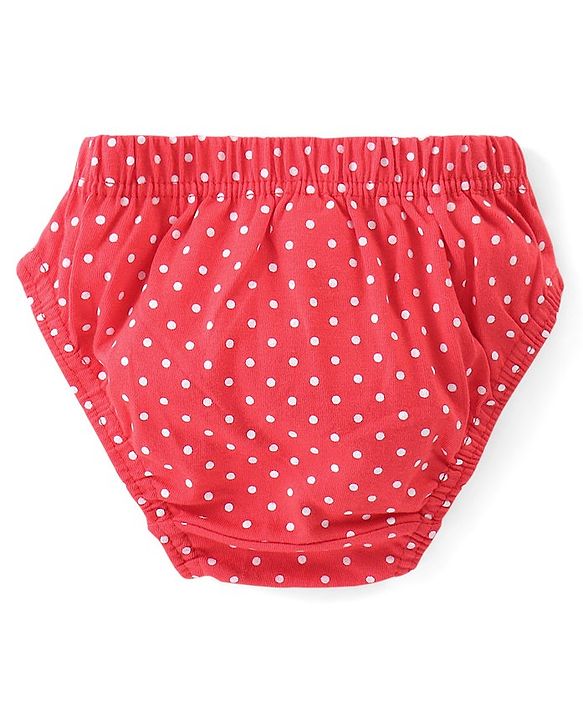 Babyhug 100% Cotton Antibacterial Panties Pack Of 3 - White & Pink & Navy Blue