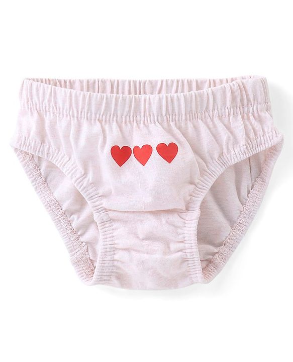 Babyhug 100% Cotton Antibacterial Panties Pack Of 3 - White & Pink & Navy Blue