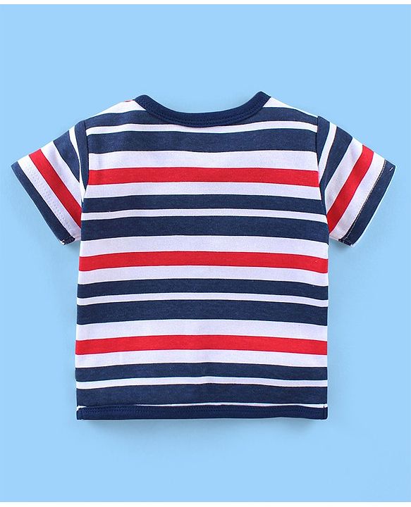 Babyhug 100% Cotton Knit Antibacterial Vest with Star Print Pack of 5 - Multicolour