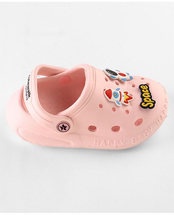 Cute Walk by Babyhug Clogs Space Appliques - Pink