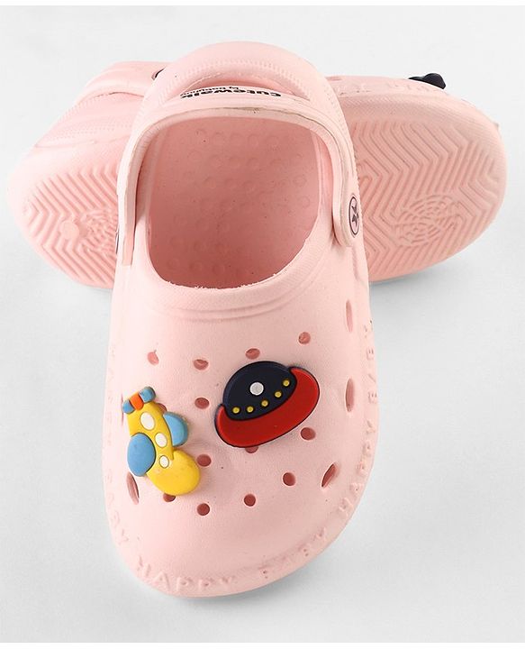 Cute Walk by Babyhug Clogs Space Appliques - Pink