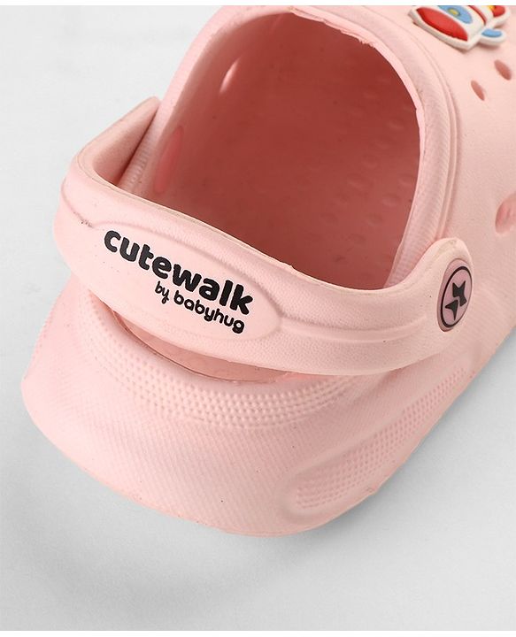 Cute Walk by Babyhug Clogs Space Appliques - Pink